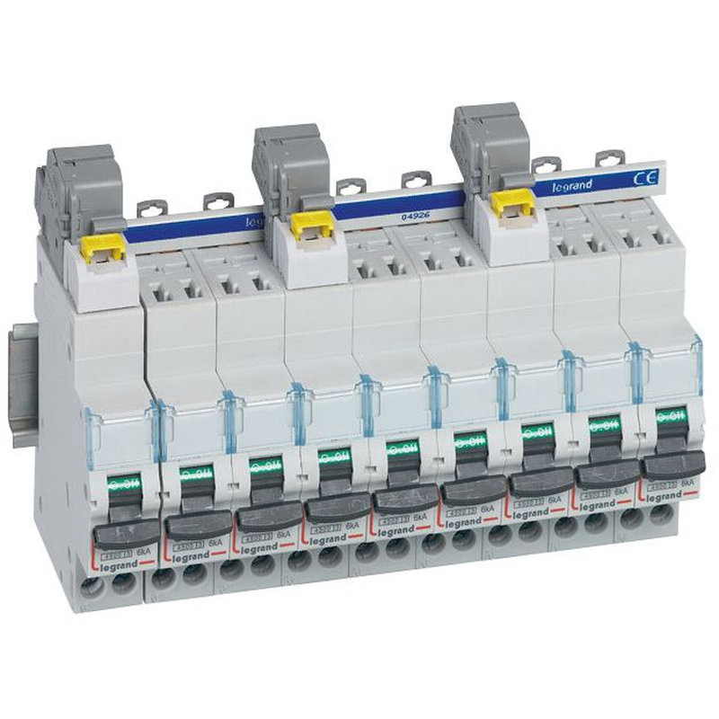 Legrand 405206 - Borne de raccordement 6 à 25mm² IP2X pour disj. DX³ 3P+N à connexion automatique