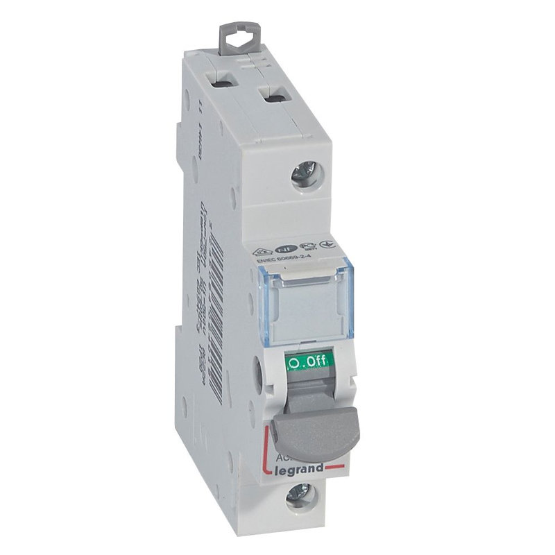 Legrand 406401 - Interrupteur-sectionneur DX³-IS 1P 250V~ - 20A - 1 module