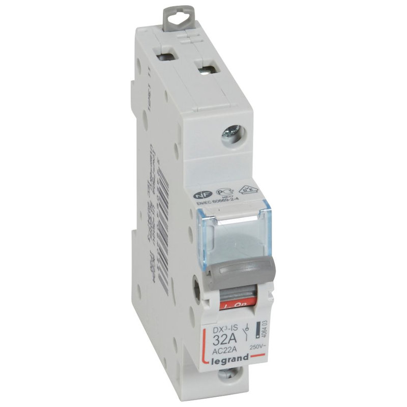 Legrand 406403 - Interrupteur-sectionneur DX³-IS 1P 250V~ - 32A - 1 module