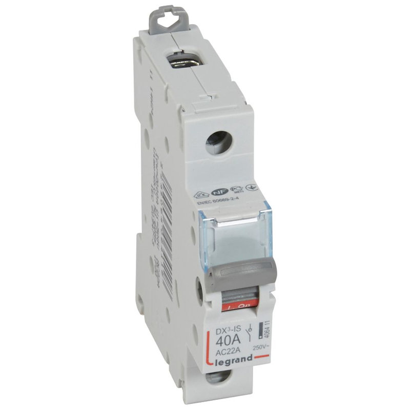 Legrand 406411 - Interrupteur-sectionneur DX³-IS 1P 250V~ - 40A - 1 module
