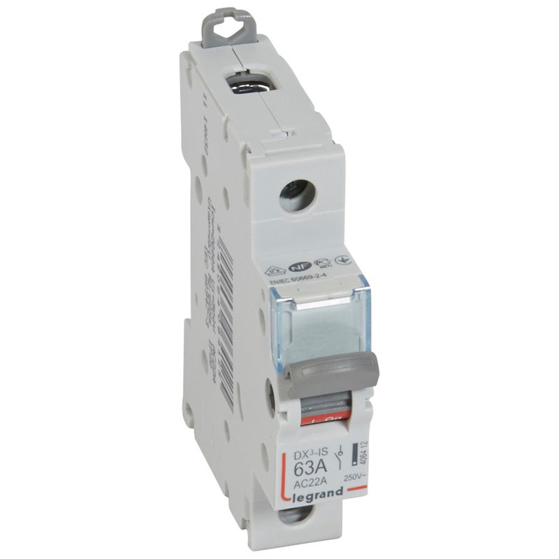 Legrand 406412 - Interrupteur-sectionneur DX³-IS 1P 250V~ - 63A - 1 module
