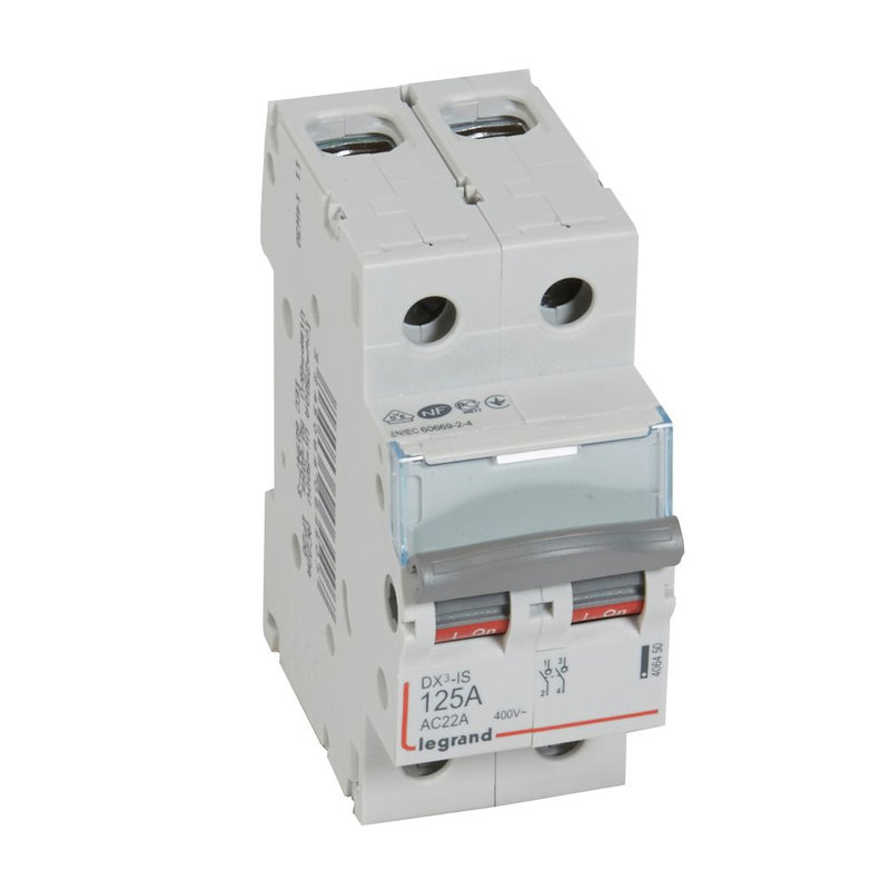 Legrand 406450 - Interrupteur-sectionneur DX³-IS 2P 400V~ - 125A - 2 modules