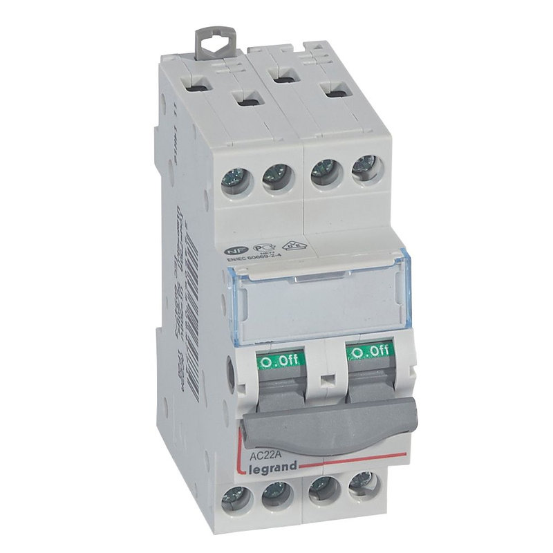 Legrand 406477 - Interrupteur-sectionneur DX³-IS 4P 400V~ - 20A - 2 modules