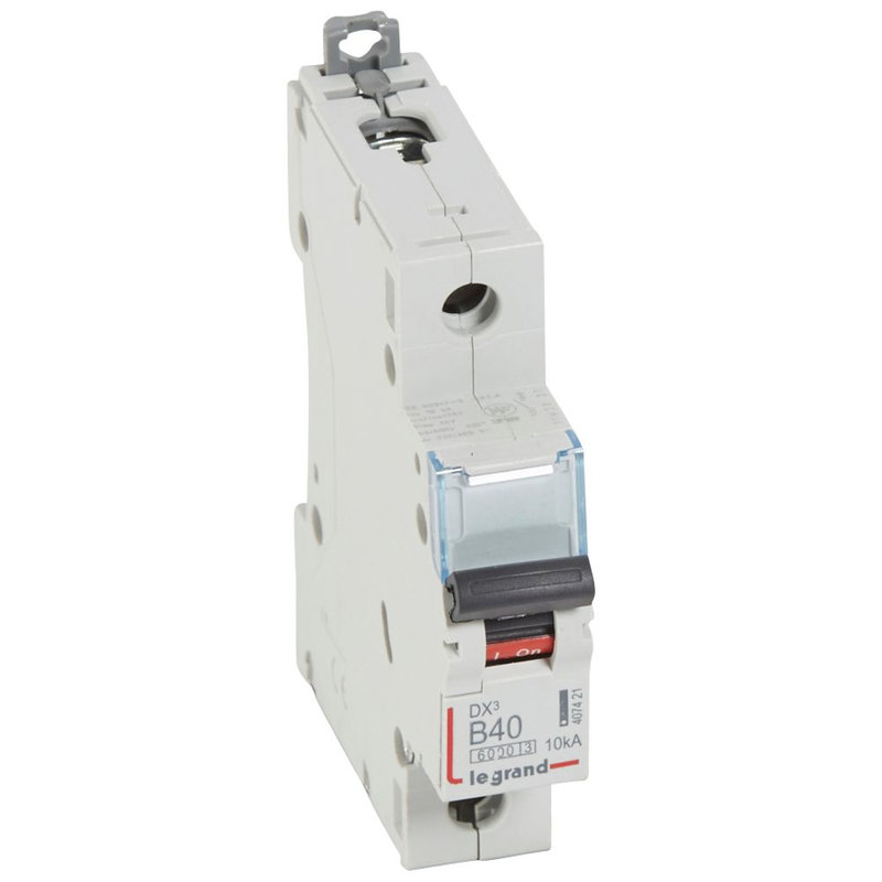 Legrand 407421 - Disj. DX³6000 10kA arrivée haute/départ bas à vis 40A -courbe B -1 module