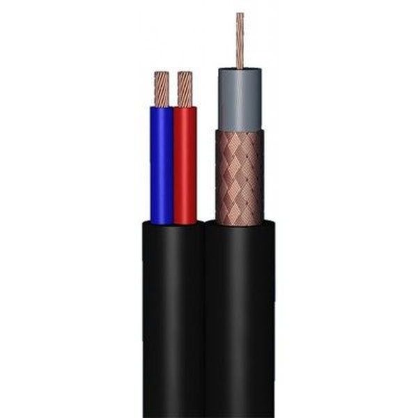 [CAB-CAMERA/1] Câble Rg59_2 X 0.75+Coaxial Transmission Signal Cameras - Prix au mètre