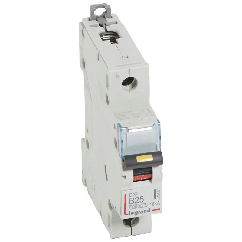 Legrand 408889 - Disj. DX³ 1000kA 16kA arrivée haute/départ bas à vis 25A -courbe B -1 module