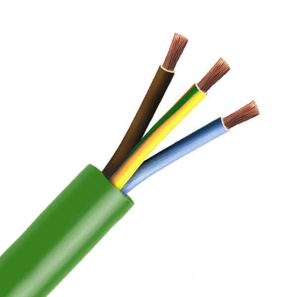 Câble De Sécurité Fr-N1 X1G1-U- 3G6 mm2 Vert Sans Halogène - Prix au mètre