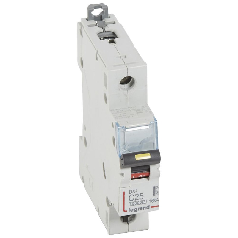 Legrand 409135 - Disj. DX³ 1000kA 16kA arrivée haute/départ bas à vis 25A -courbe C -1 module