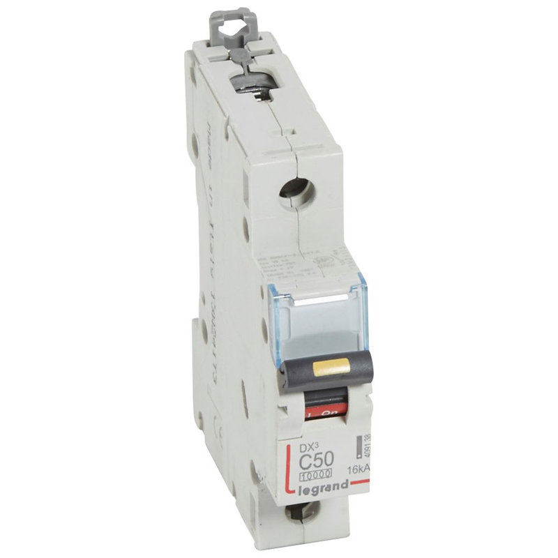 Legrand 409138 - Disj. DX³ 1000kA 16kA arrivée haute/départ bas à vis 50A -courbe C -1 module
