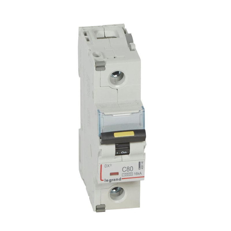 Legrand 409140 - Disj. DX³ 1000kA 16kA arrivée haute/départ bas à vis 80A -courbe C -1,5M
