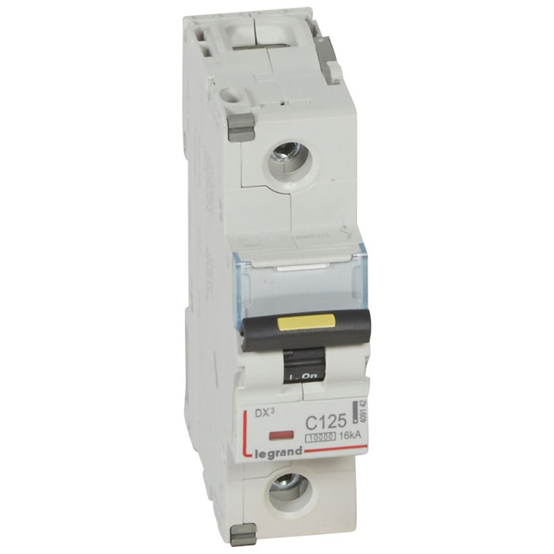 Legrand 409142 - Disjoncteur DX³ 10000 - vis/vis - 1P - 230/400V~ - 125A - 16kA - courbe C - 1,5M