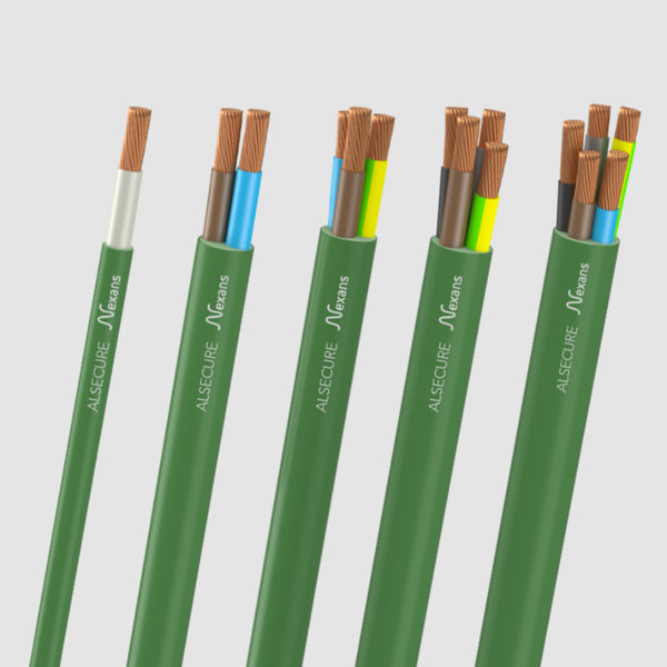 [CAB-FR3056] Câble De Sécurité Fr-N1 X1G1-U- 2X25 mm2 Vert Sans Halogène - Prix au mètre