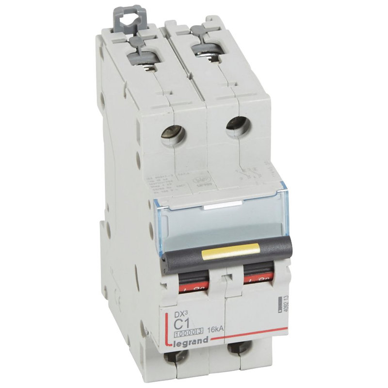 Legrand 409213 - Disj. DX³ 1000kA 16kA arrivée haute/départ bas à vis 1A -courbe C -2 modules