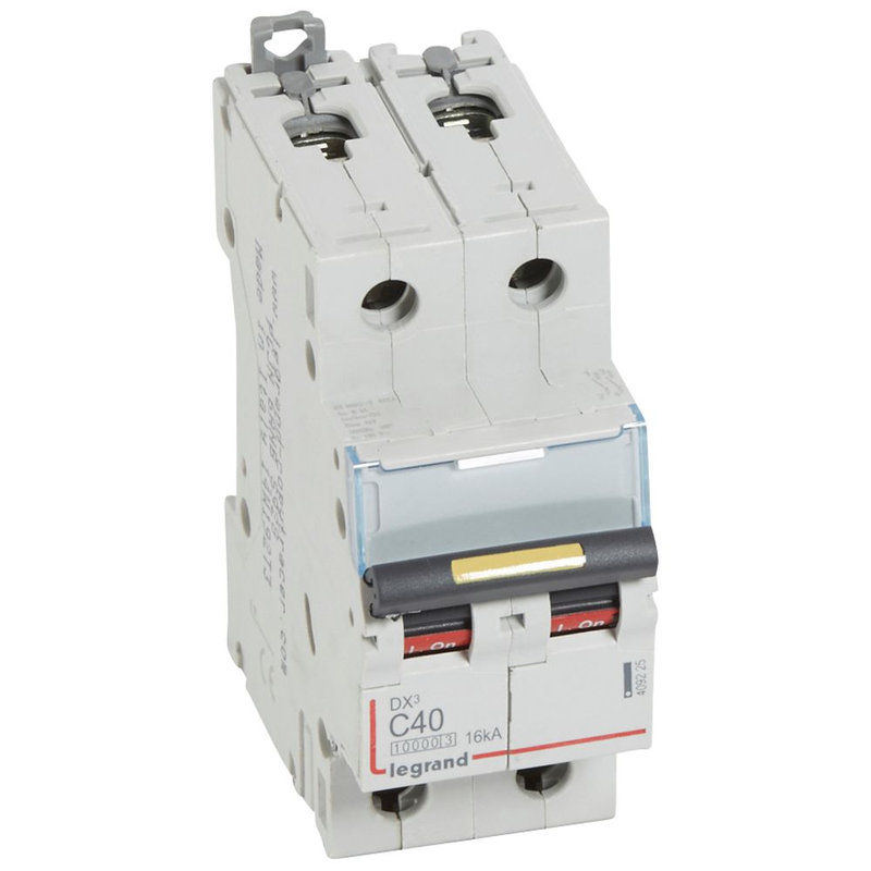 Legrand 409225 - Disj. DX³ 1000kA 16kA arrivée haute/départ bas à vis 40A -courbe C -2 modules