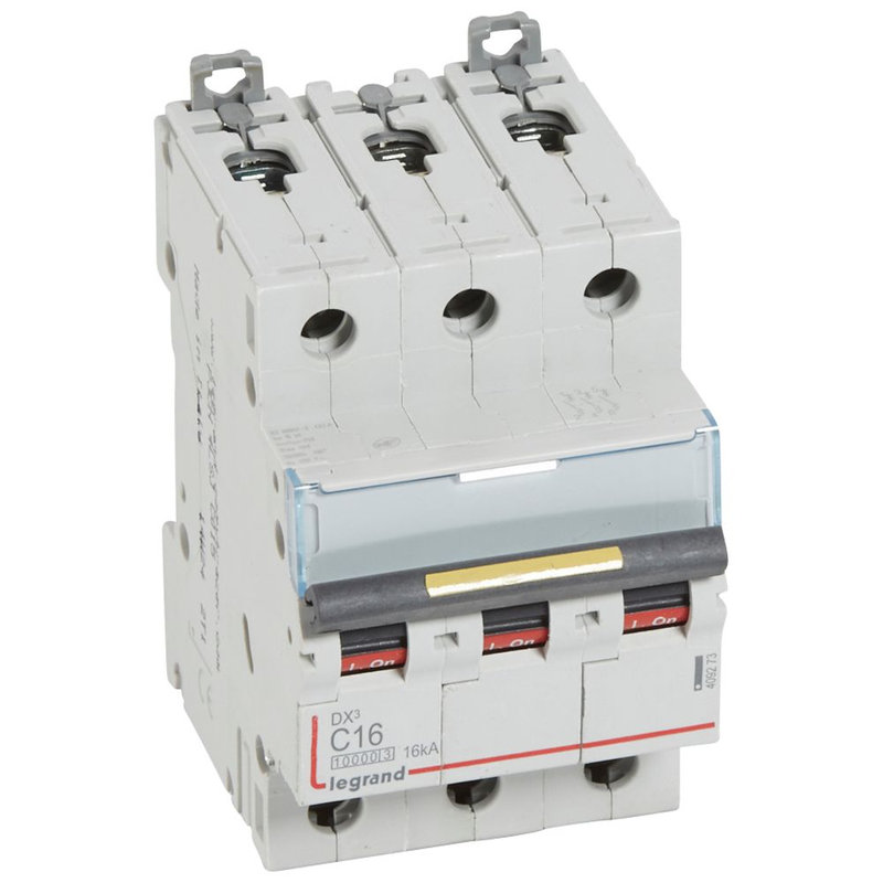 Legrand 409273 - Disj. DX³ 1000kA 16kA arrivée haute/départ bas à vis 16A -courbe C -3 modules