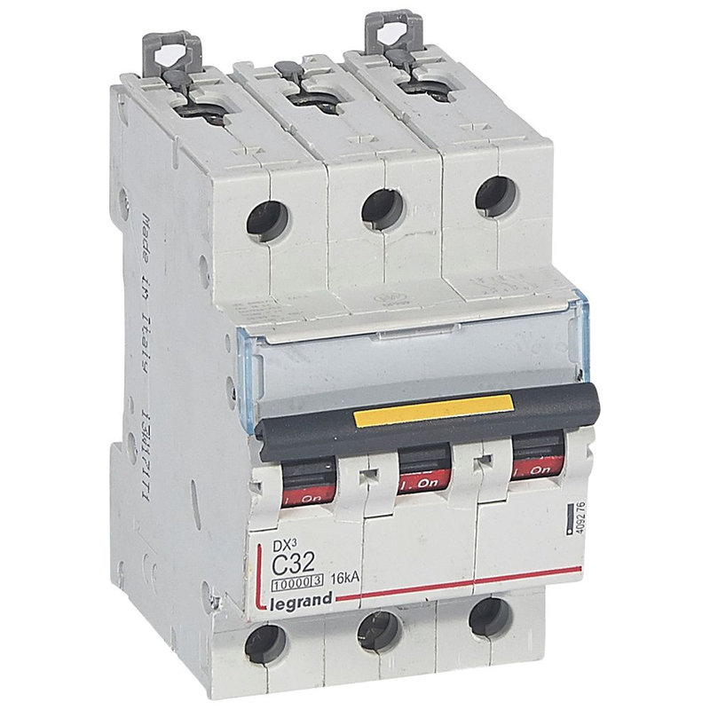 Legrand 409276 - Disj. DX³ 1000kA 16kA arrivée haute/départ bas à vis 32A -courbe C -3 modules
