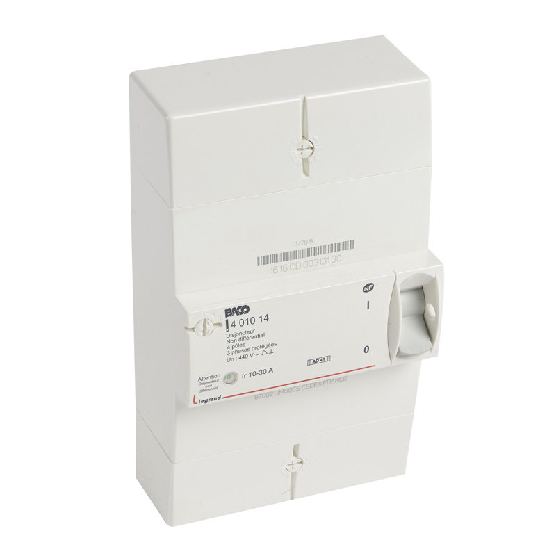 Legrand 401014 - Disjoncteur de branchement Enedis tétrapolaire non différentiel - 30A