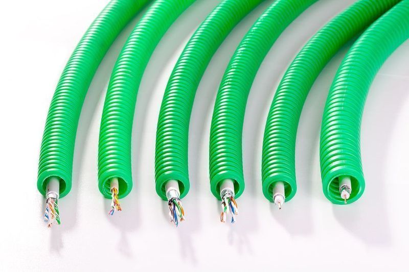 [ICTA-PTT298] Gaine Préfilée Électique Grade 3 Sat 2200Mhz F/Ftp Ø20 - Couronne De 100M