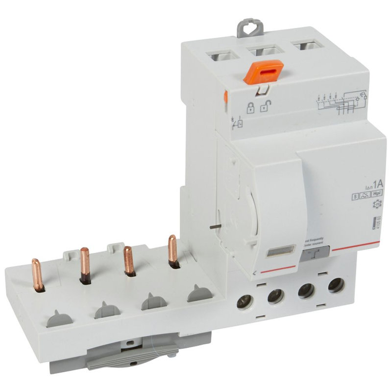 Legrand 410560 - Bloc diff adapt DX³-vis-4P-400V~-63A-typeF-1000mA sélec-disj 1mod/p-câbl trad