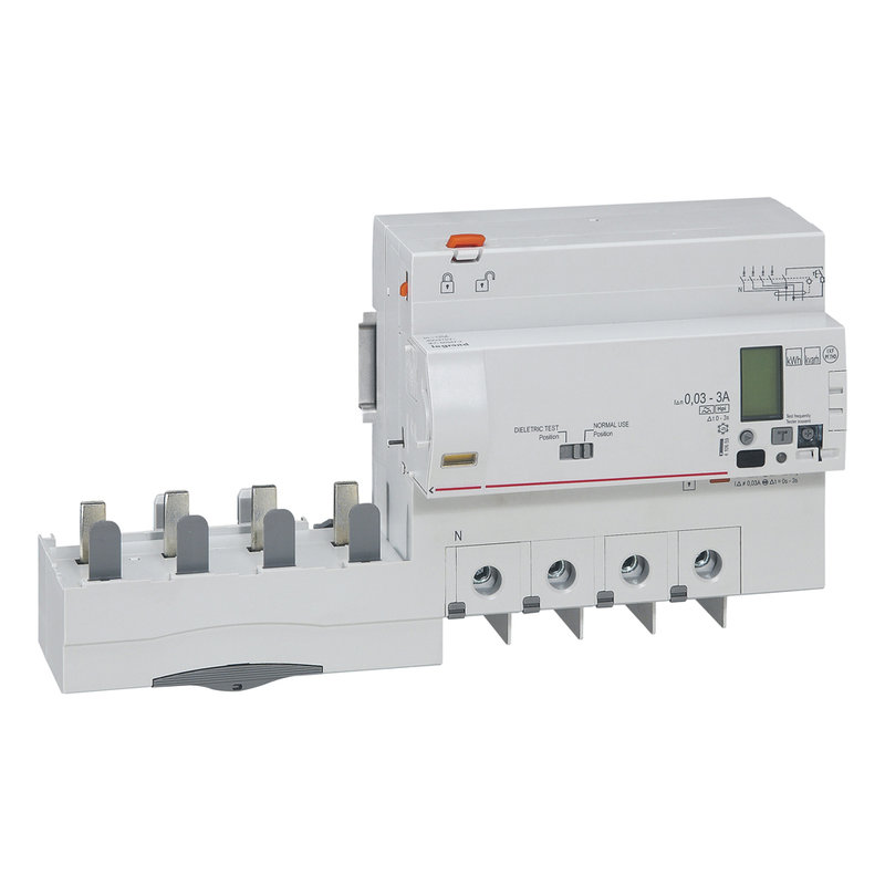 Legrand 410659 - Bloc diff adapt DX³-à vis-4P- 400V~-mesure- 125 A - typeF - 30/3000mA - 7,5 M