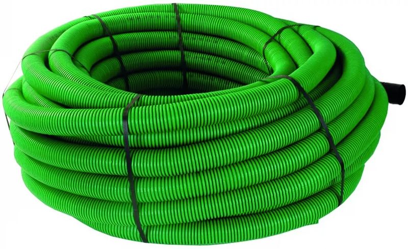 [TPC-40V] GAINE PE 450N VERTE Ø40 - couronne 50M