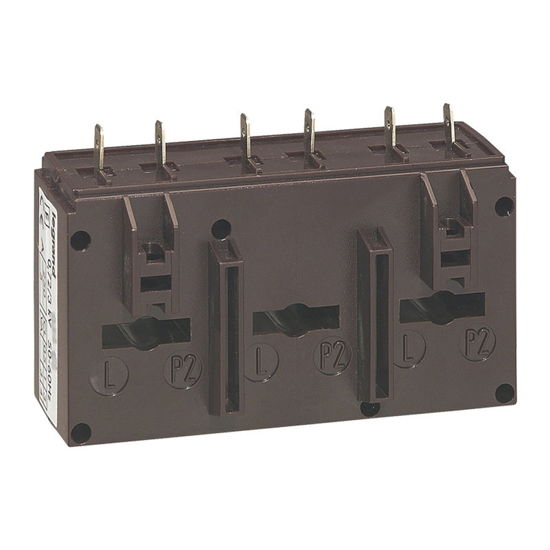 Legrand 412157 - Transformateur de courant triphasé fermé 250/5 pour 3 barres 20,5x5,5mm 3VA