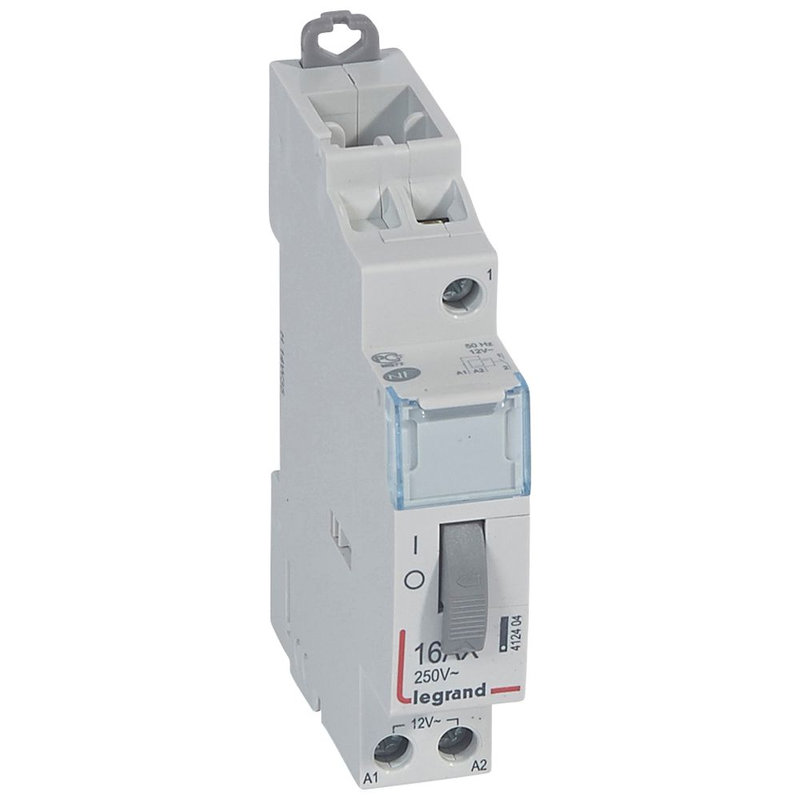 Legrand 412404 - Télérupteur standard à vis 12 V~- 1P - 250V~~ - 16A - 1F - 1 module