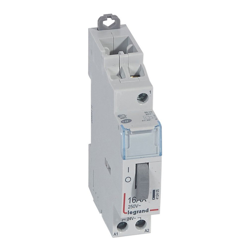Legrand 412405 - Télérupteur standard à vis 24 V~- 1P - 250V~~ - 16A - 1F - 1 module
