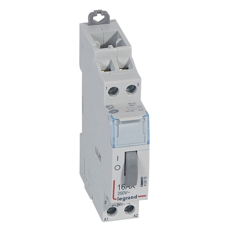 Legrand 412410 - Télérupteur standard à vis 24 V~- 2P - 250V~~ - 16A - 2F - 1 module