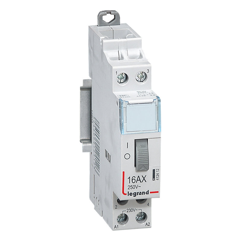 Legrand 412412 - Télérupteur standard à vis 230V~- 2P - 250V~~ - 16A - 2F - 1 module