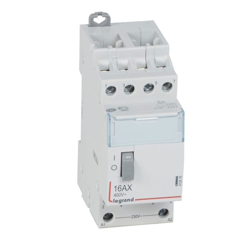 Legrand 412416 - Télérupteur standard à vis 230V~- 4P - 400V~~ - 16A - 4F - 2 modules