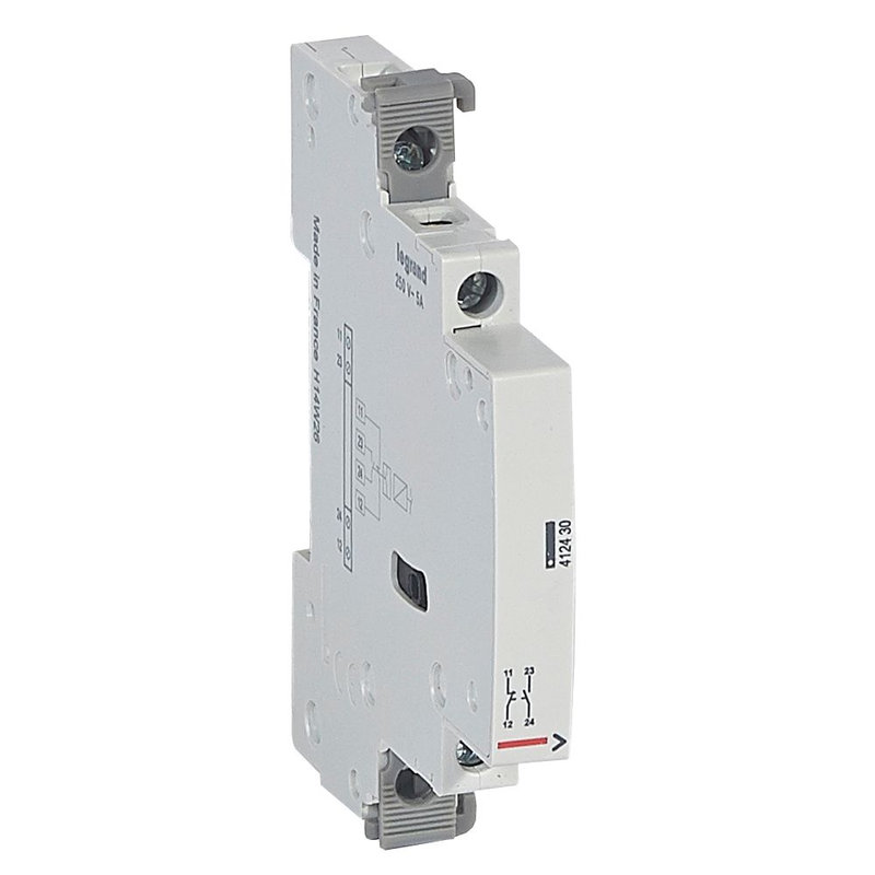 Legrand 412430 - Auxiliaire signalisation pour contacteur 25A - 5A 250V~ - O+F - 0,5 module