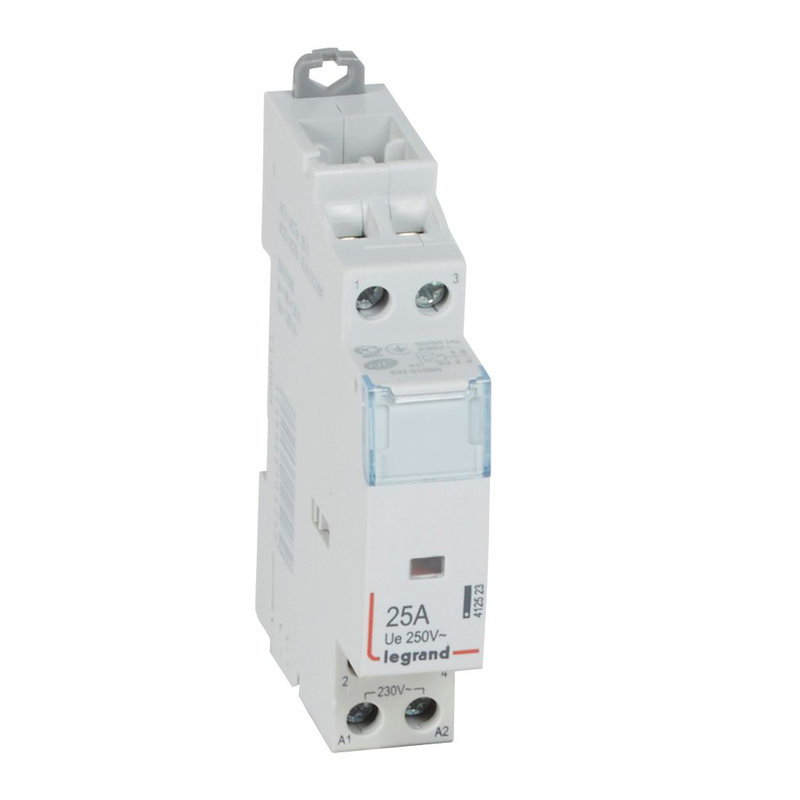 Legrand 412523 - Contacteur de puissance bobine 230V~ - 2P - 250V~~ - 25 A - 2 F - 1 module