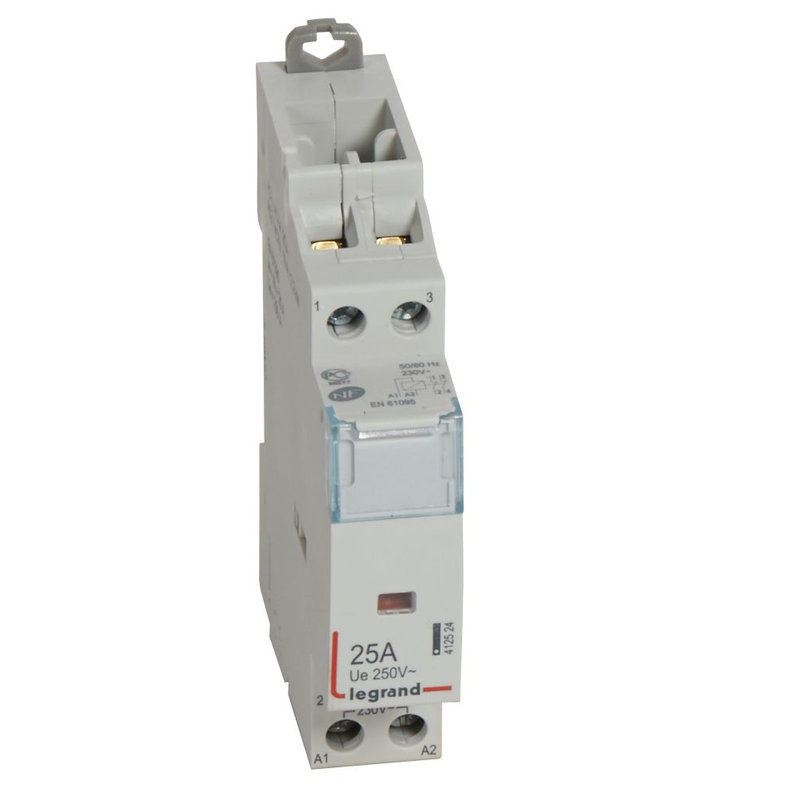 Legrand 412524 - Contacteur de puissance bobine 230V~ - 2P - 250V~~ - 25 A - 2 O - 1 module