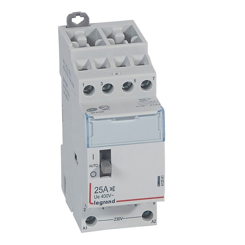 Legrand 412561 - Contacteur puissance CX³ silencieux bobine 230V~ -4P 400V~ 25A - 4F -2 modules