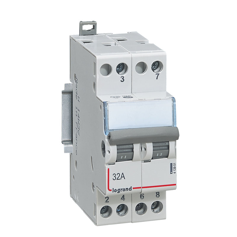 Legrand 412901 - Interrupteur-inverseur modulaire double va-et-vient 400V~ - 2 modules