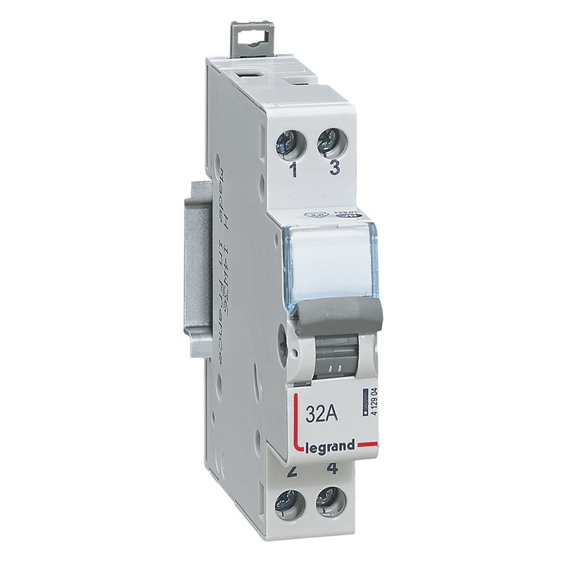 Legrand 412904 - Interrupteur-inverseur modulaire interrupteur contact NO+NF 250V~ - 1 module