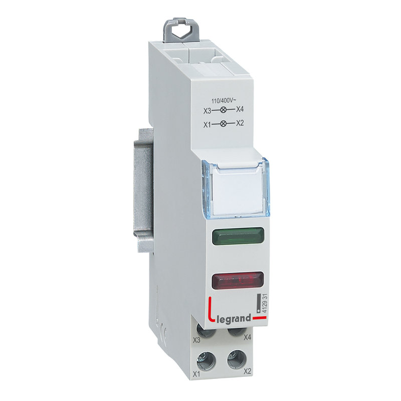 Legrand 412931 - Voyant à LED CX³ double 110V~ à 400V~ - vert et rouge - 1 module