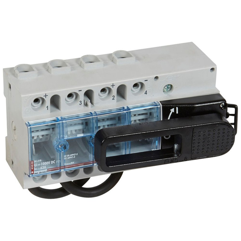 Legrand 414282 - Interrupteur-sectionneur 1000 V= - pour photovoltaïque - 63A - 9 modules