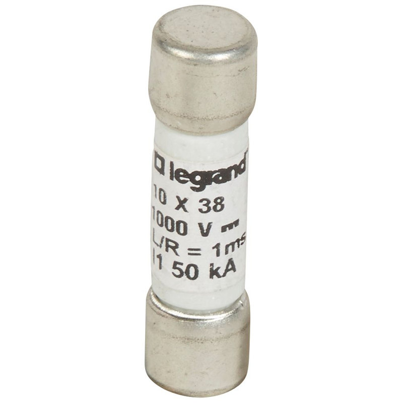 Legrand 414625 - Fusible cylindrique 1000V= 10x38mm gPV pour application photovoltaïque - 5A