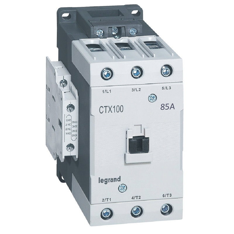 Legrand 416214 - Contacteur de puissance CTX³ 100 - 3P - 85A - bornes à cage - 2NO+2NF - 110V~