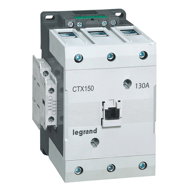 Legrand 416256 - Contacteur de puissance CTX³ 150 - 3P - 130A - 2NO+2NF - 100-240V~/100-220V=