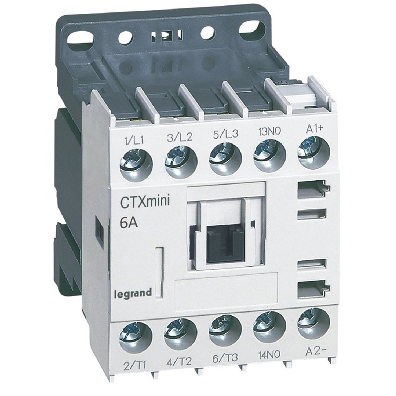 Legrand 417001 - Mini-contacteur de puissance CTX³ 3P 6A+contact auxiliaire-1NO - 24V=