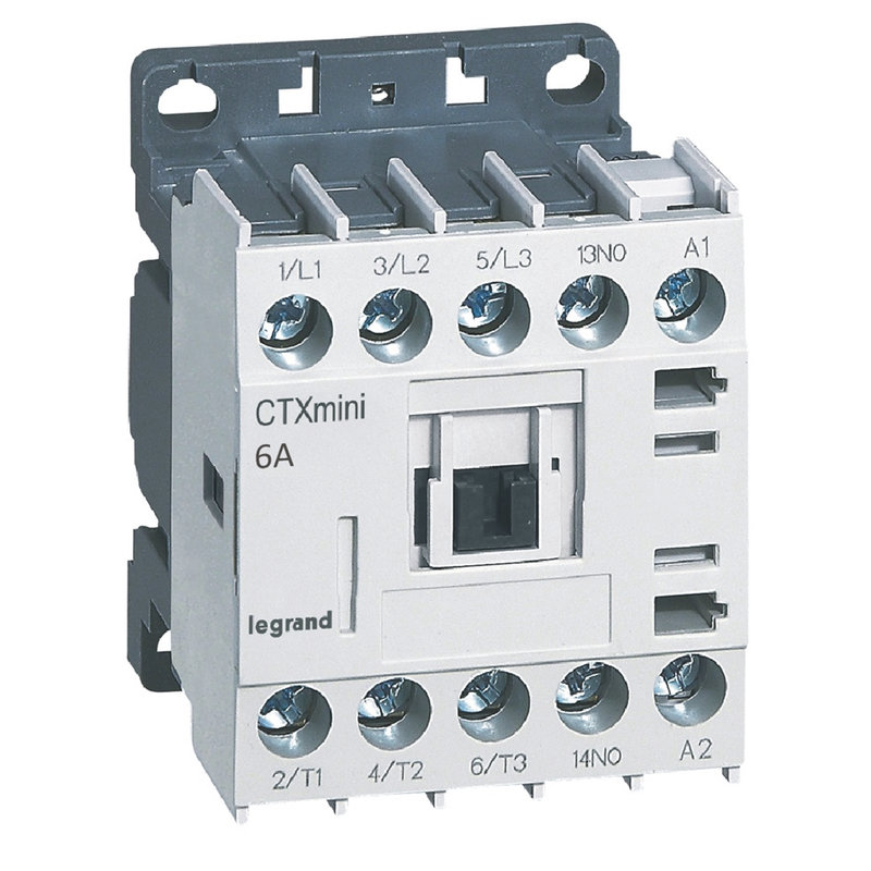 Legrand 417009 - Mini-contacteur de puissance CTX³ 3P 6A+contact auxiliaire-1NO - 415V~