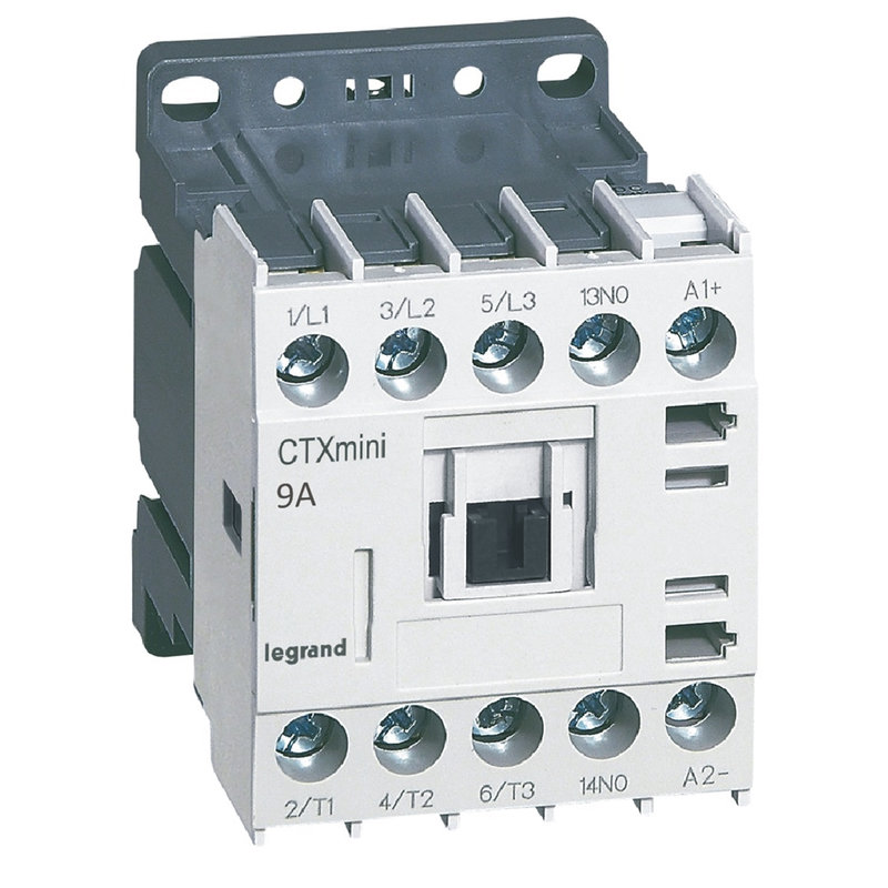 Legrand 417021 - Mini-contacteur de puissance CTX³ 3P 9A+contact auxiliaire-1NO - 24V=