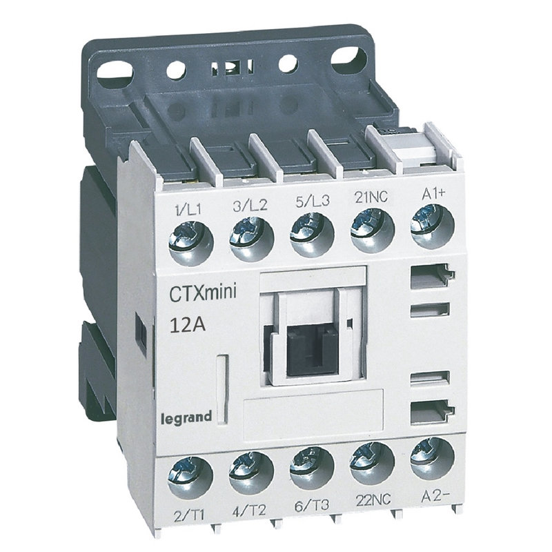 Legrand 417051 - Mini-contacteur de puissance CTX³ 3P 12A+contact auxiliaire-1NF - 24V=