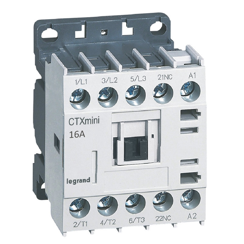 Legrand 417076 - Mini-contacteur de puissance CTX³ 3P 16A+contact auxiliaire-1NF - 230V~
