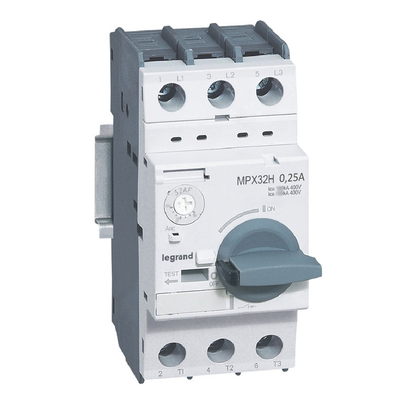 Legrand 417321 - Disjoncteur moteur magnétothermique MPX³32H - 0,16Aà 0,25A - Icu 100kA en 415V