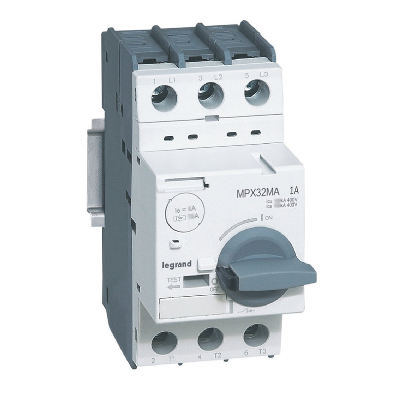 Legrand 417344 - Disjoncteur moteur magnétique seul MPX³32MA - 13A - Icu 100kA en 415V