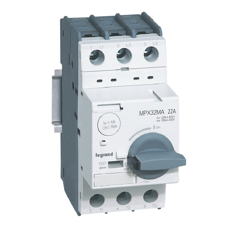 Legrand 417353 - Disjoncteur moteur magnétique seul MPX³32MA - 286A - Icu 50kA en 415V